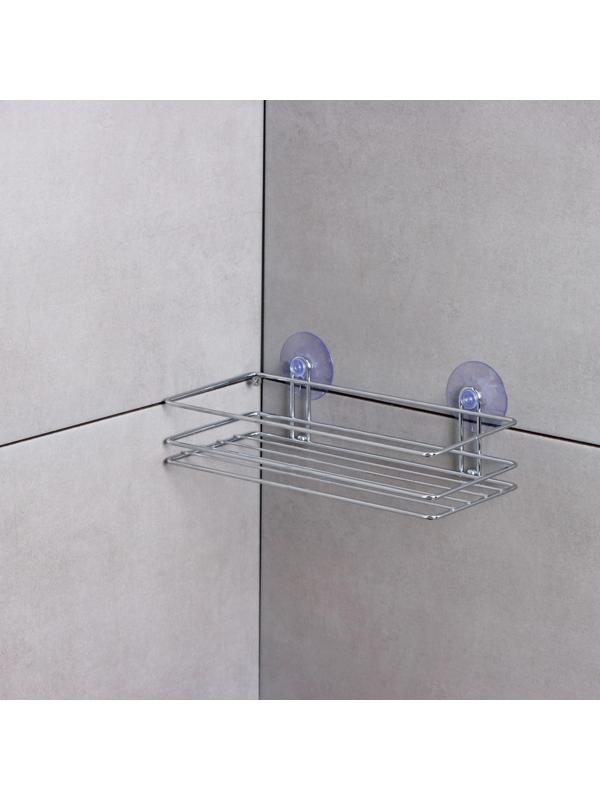 Полка на вакуумных присосках Доляна, 25×11×7 см