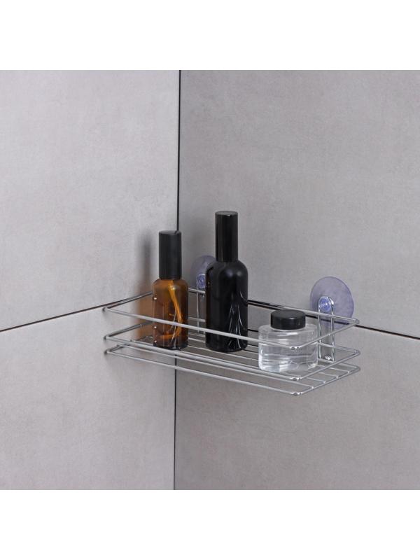 Полка на вакуумных присосках Доляна, 25×11×7 см