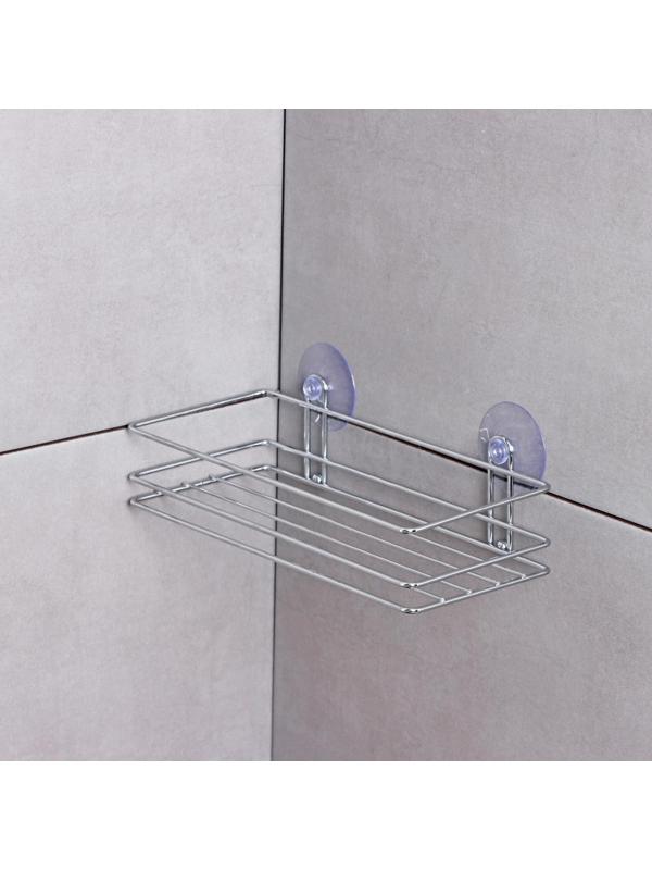 Полка на вакуумных присосках Доляна, 25×11×7 см