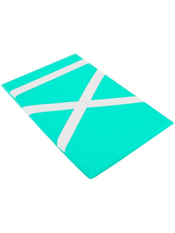 Защита спины гимнастическая (подушка для растяжки) лайкра, цвет зелёный, 38 х 25 см