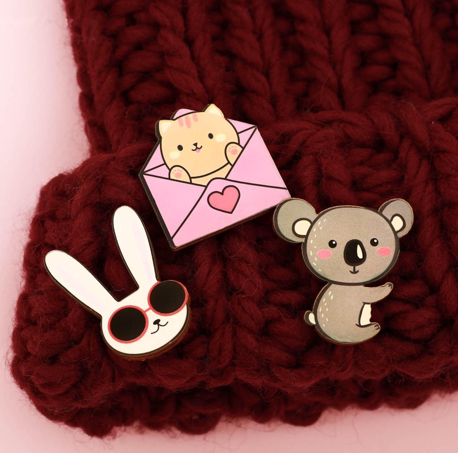 Значок в коробочке «Заяц» 5 х 4 см