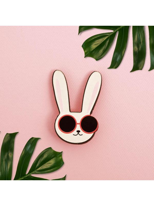 Значок в коробочке «Заяц» 5 х 4 см