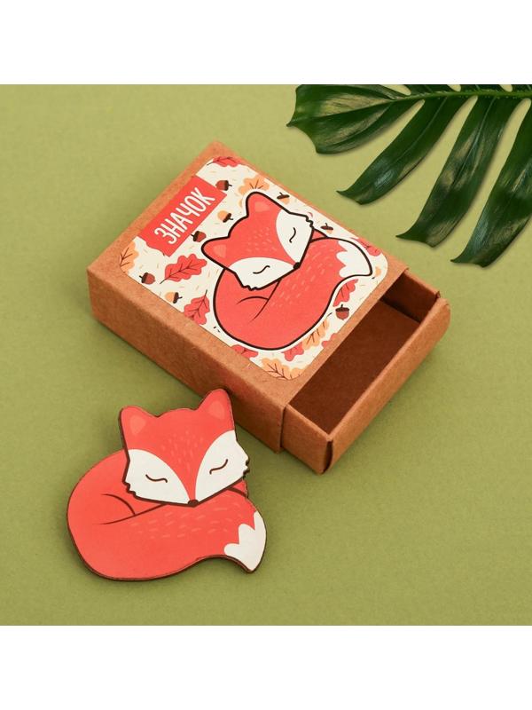 Значок в коробочке «Лиса»