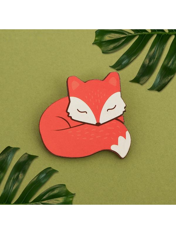 Значок в коробочке «Лиса»
