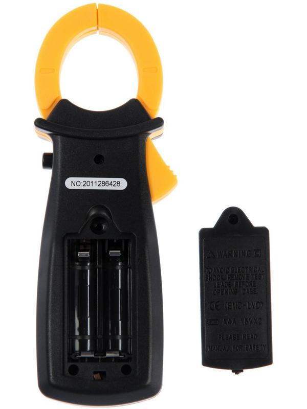 Токовые клещи ТУНДРА, DT3266L, ACV/DCV, ACA, 2KΩ-200MΩ, прозвон, подсветка