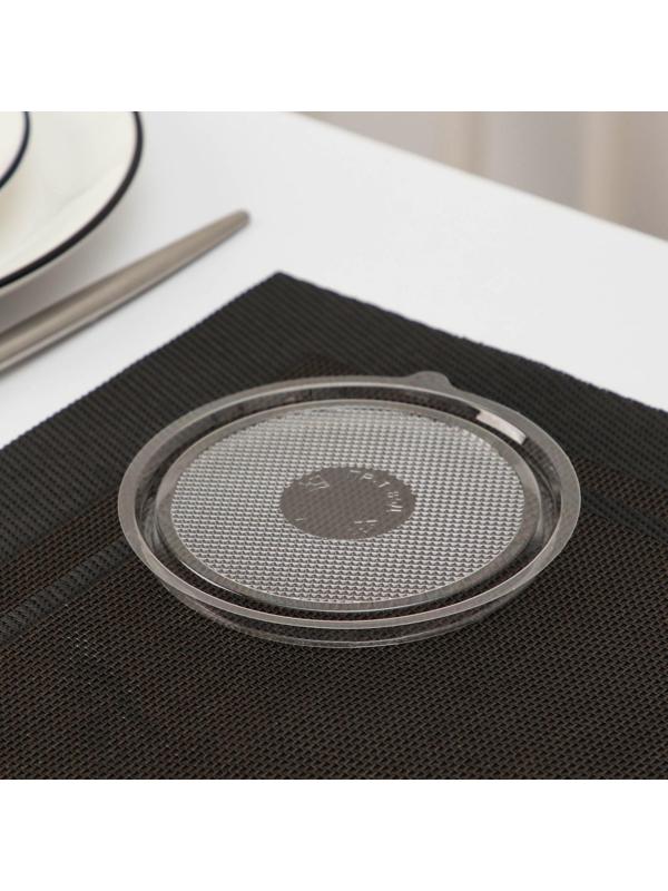 Контейнер одноразовый ПР-Т-85Д, круглый, крышка, d=11 см, цвет прозрачный