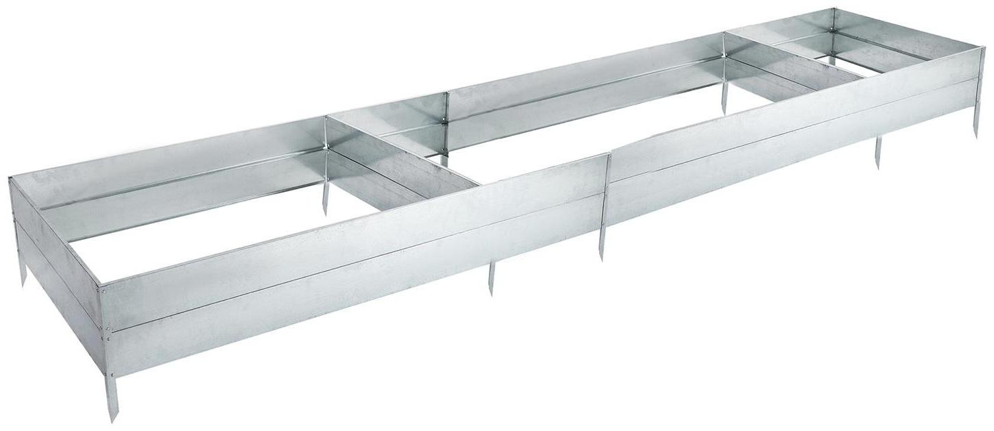 Грядка оцинкованная, 585 × 100 × 30 см, Greengo