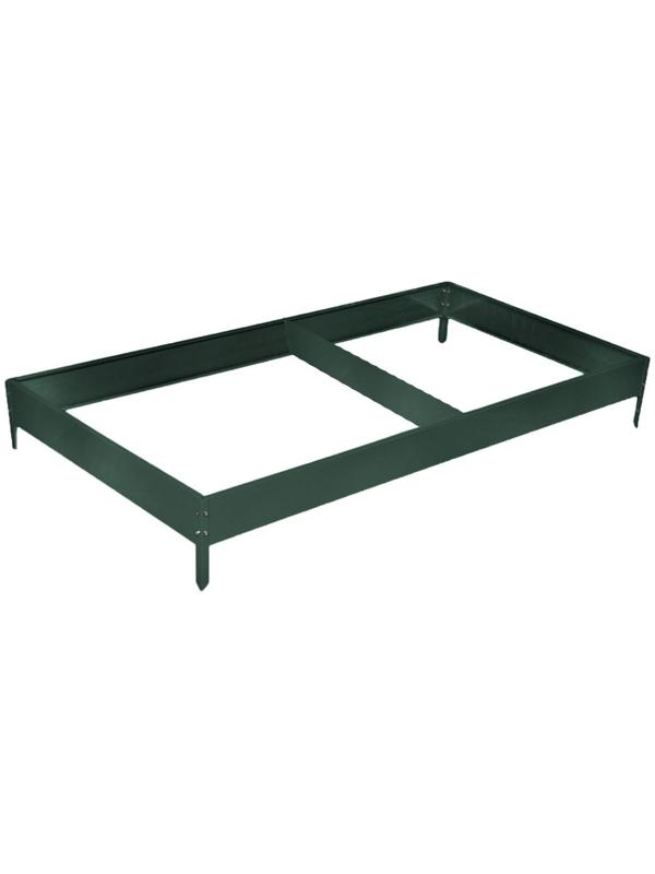 Грядка оцинкованная, 295 × 100 × 15 см, цвет зелёный мох, Greengo