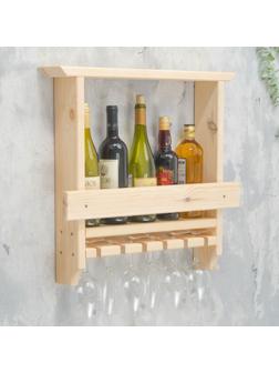 Полка барная простая, ХВОЯ, 53х60х12см