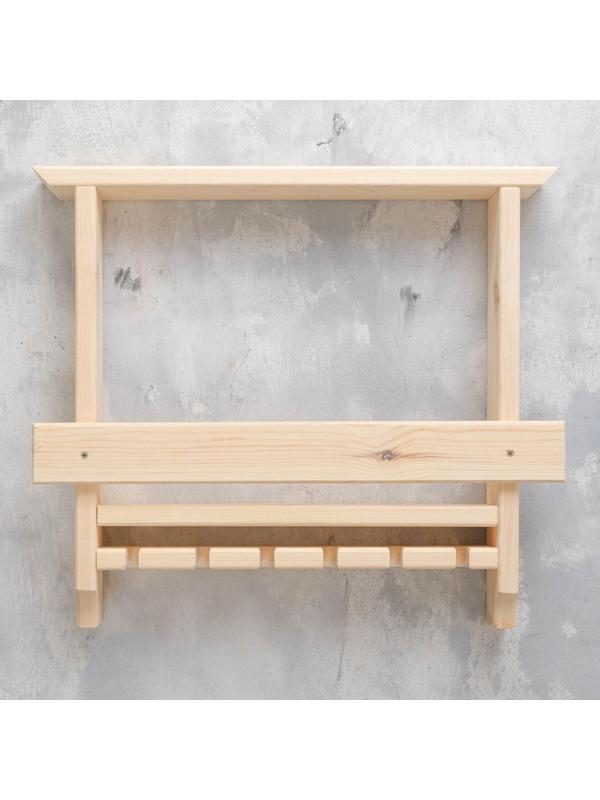 Полка барная простая, ХВОЯ, 53х60х12см