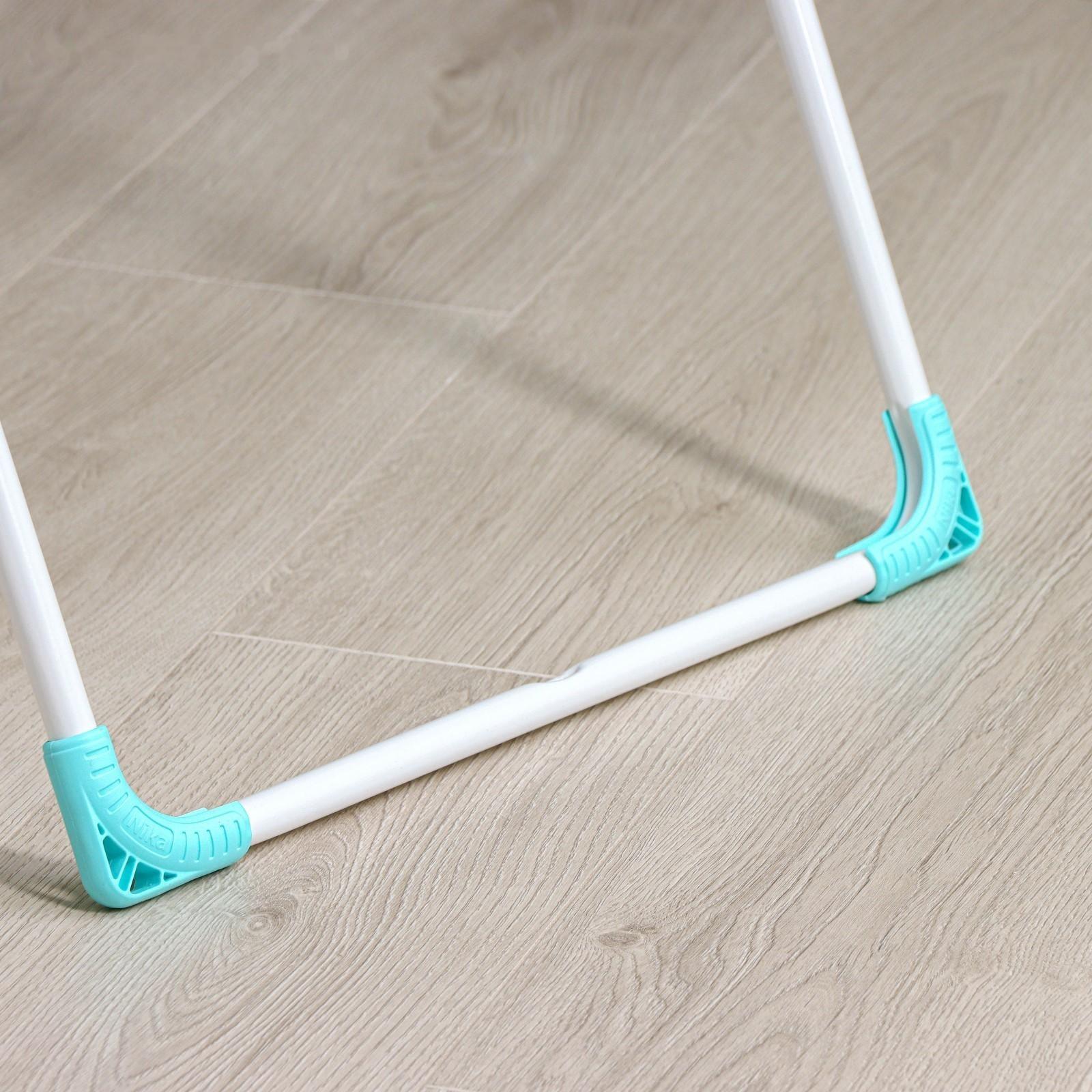 Сушилка для белья двухуровневая, рабочая длина 21 м, цвет белый