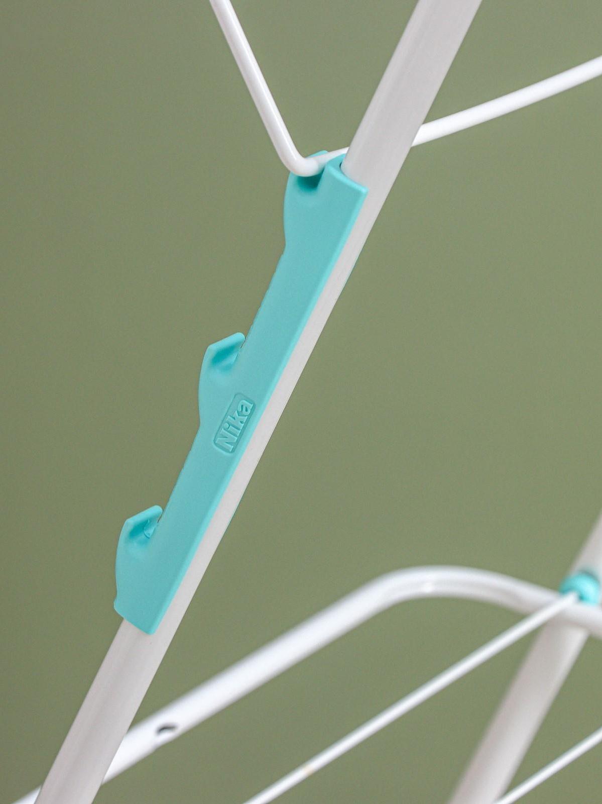 Сушилка для белья двухуровневая, рабочая длина 21 м, цвет белый