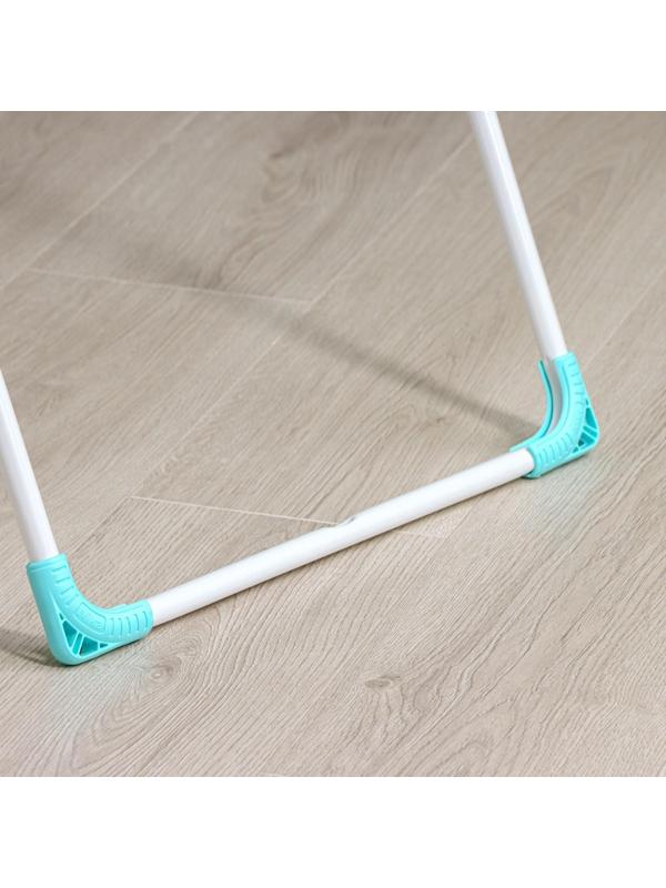 Сушилка для белья двухуровневая, рабочая длина 21 м, цвет белый