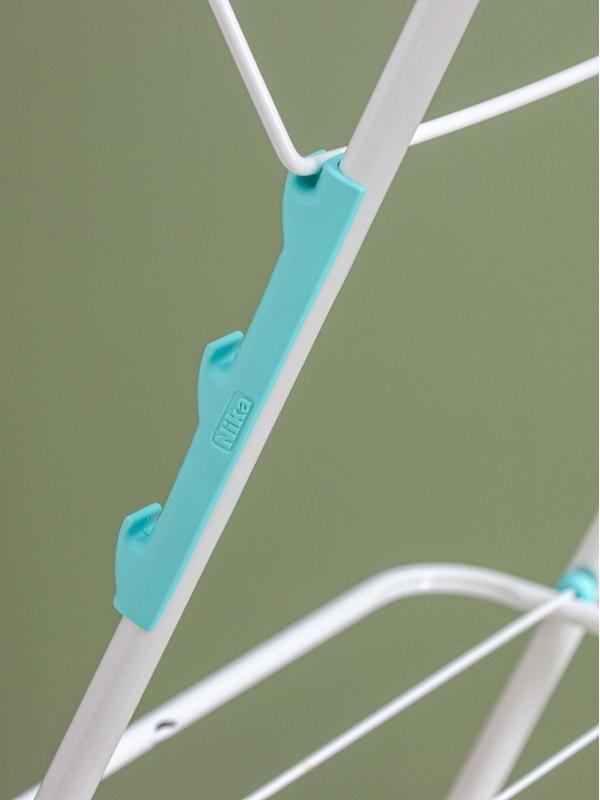 Сушилка для белья двухуровневая, рабочая длина 21 м, цвет белый