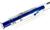 Ручка шариковая, автоматическая, 0.7 мм, корпус прозрачный, стержень синий, с резиновым держателем, масляная основа