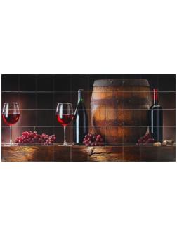 Панель ПВХ плитка Вино 485х960