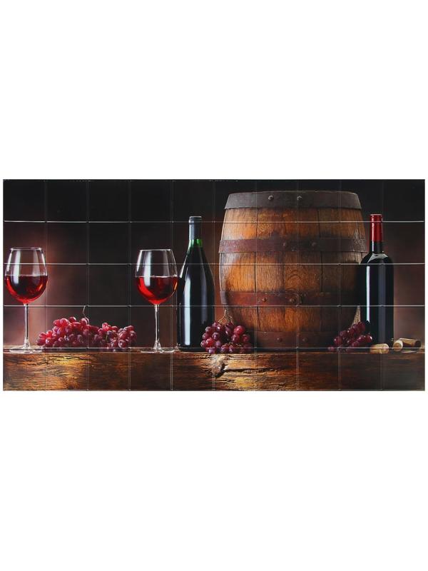 Панель ПВХ плитка Вино 485х960