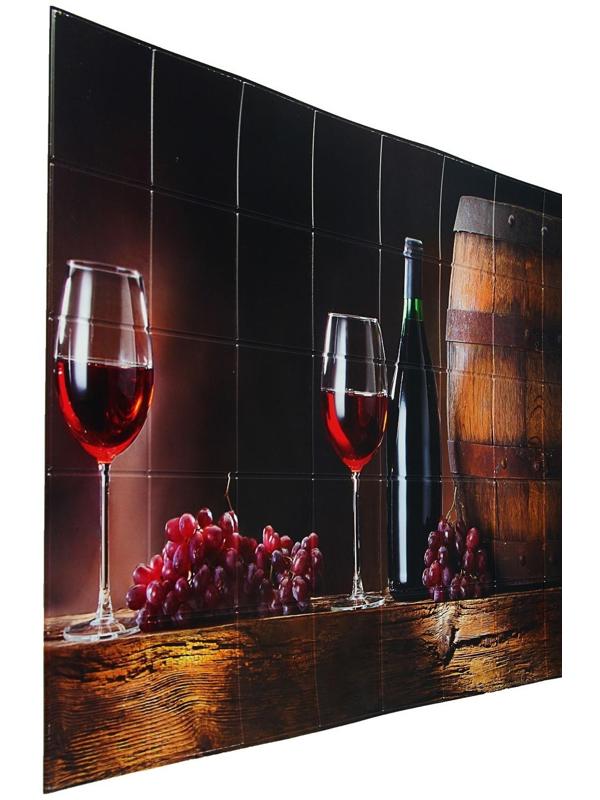 Панель ПВХ плитка Вино 485х960