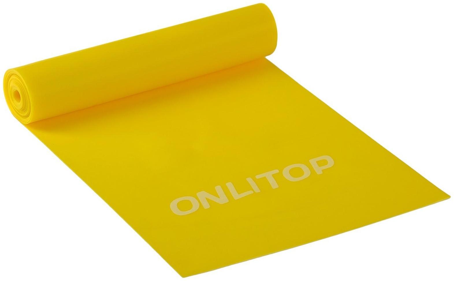 Эспандер ленточный для фитнеса, 150 х 15 х 0,04 см, нагрузка 10 кг, цвета МИКС