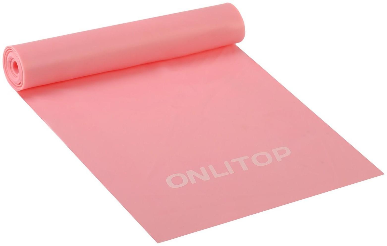 Эспандер ленточный для фитнеса, 150 х 15 х 0,04 см, нагрузка 10 кг, цвета МИКС