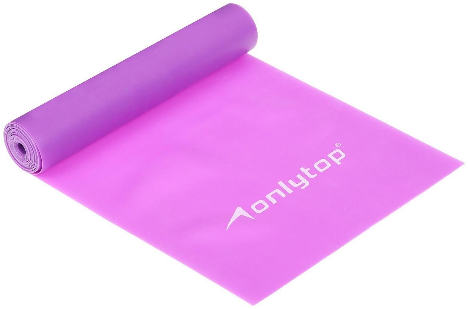 Эспандер ленточный для фитнеса, 150 х 15 х 0,04 см, нагрузка 10 кг, цвета МИКС