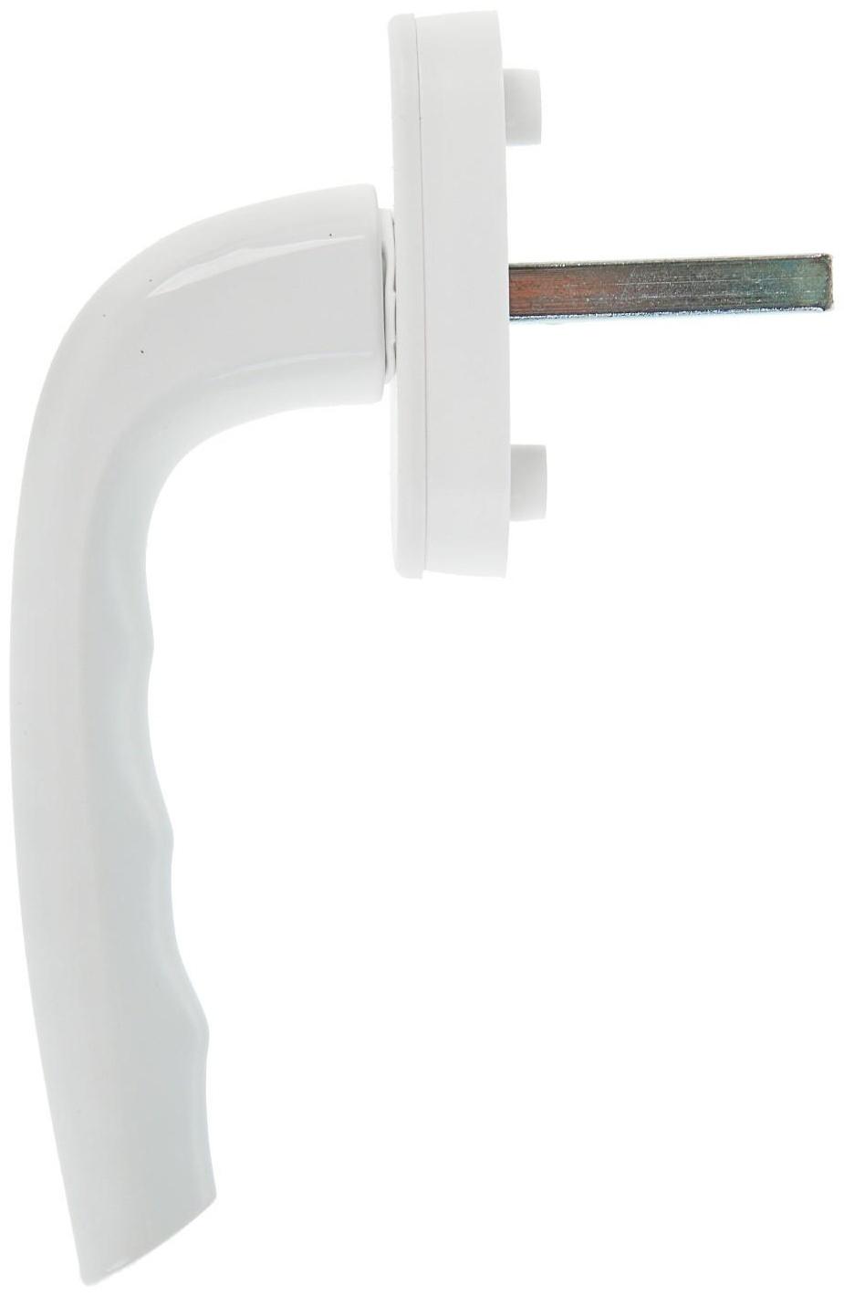 Ручка оконная Комфорт 01, металлическая, белая