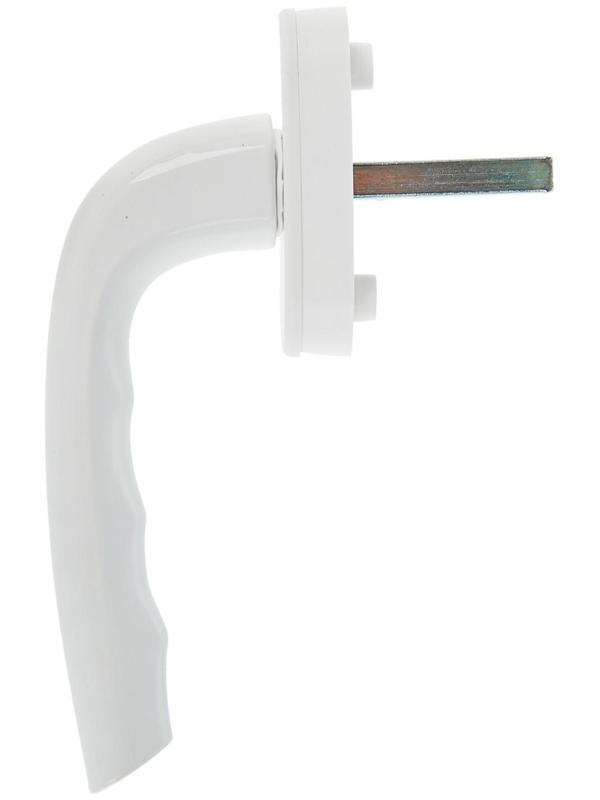 Ручка оконная Комфорт 01, металлическая, белая