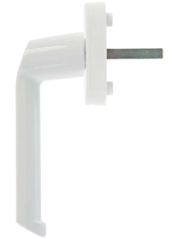 Ручка оконная Комфорт 02, металлическая, белая