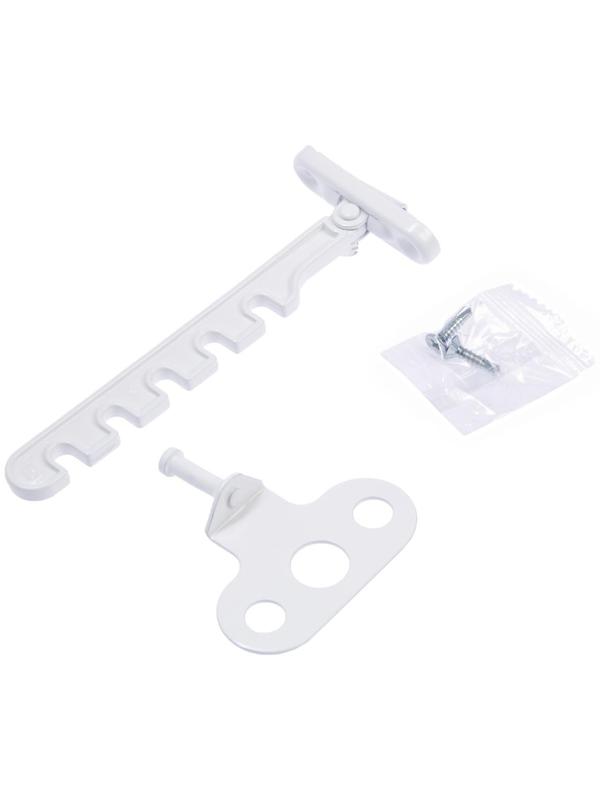 Ограничитель открывания металлический, белый