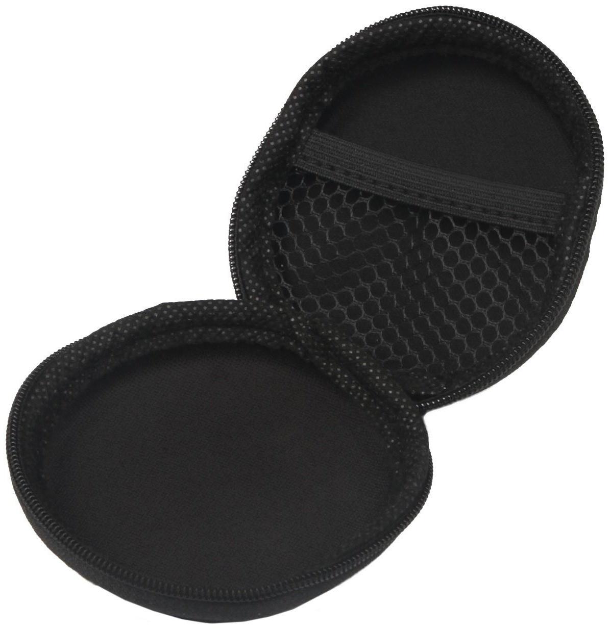 Футляр для наушников LuazON, круглый 8х8х3 см, кожзам