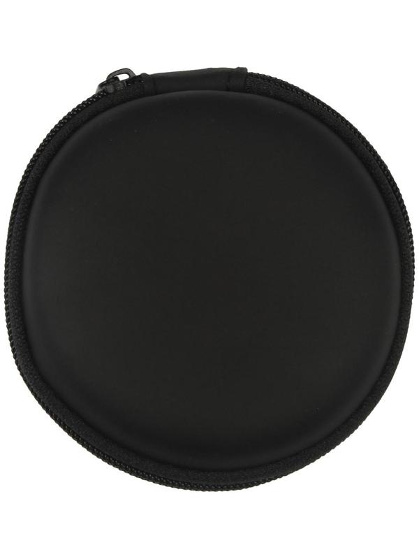 Футляр для наушников LuazON, круглый 8х8х3 см, кожзам