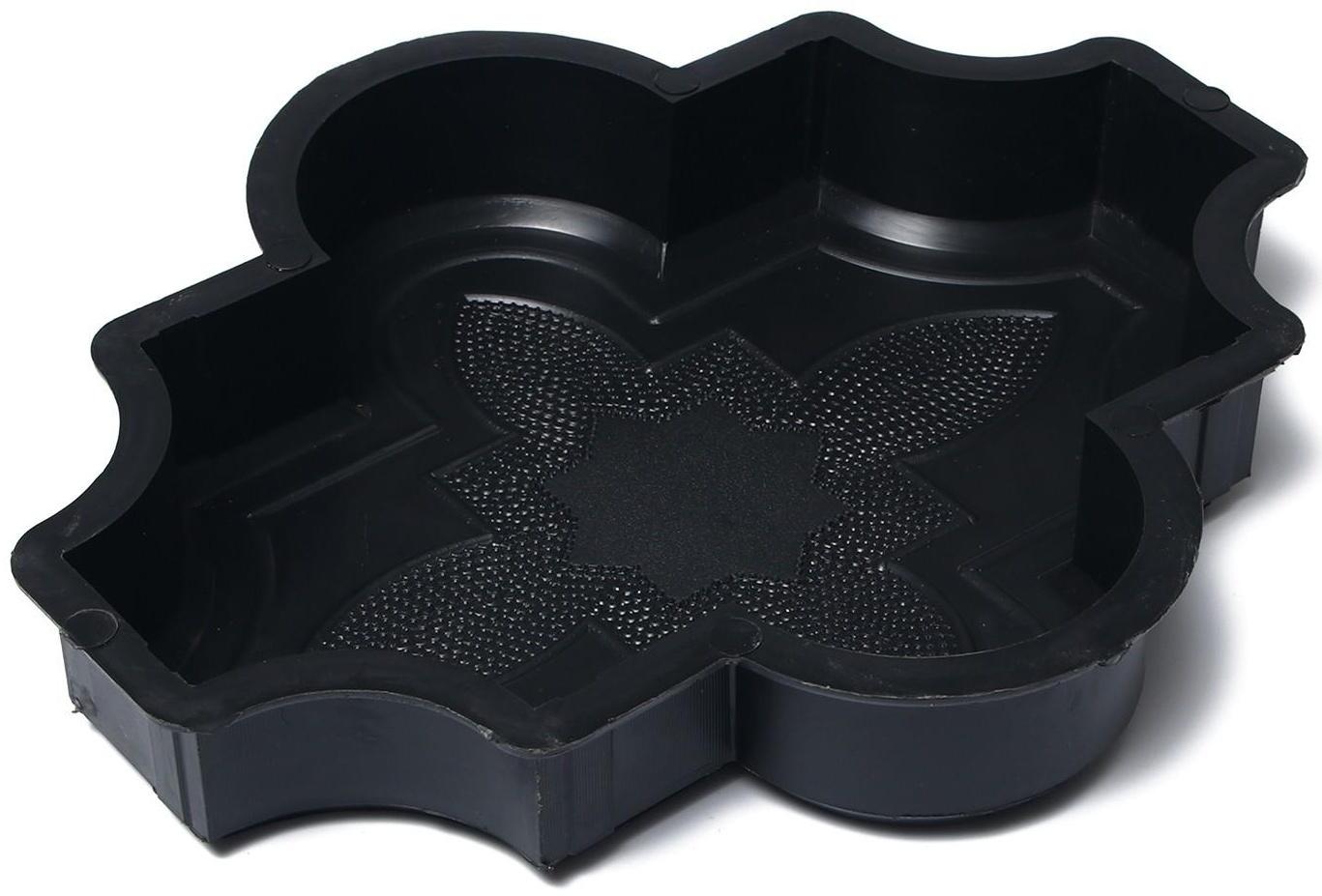 Форма для тротуарной плитки «Клевер», 26.7 × 21,8 × 4.5 см, узорный, Ф31016, 1 шт.