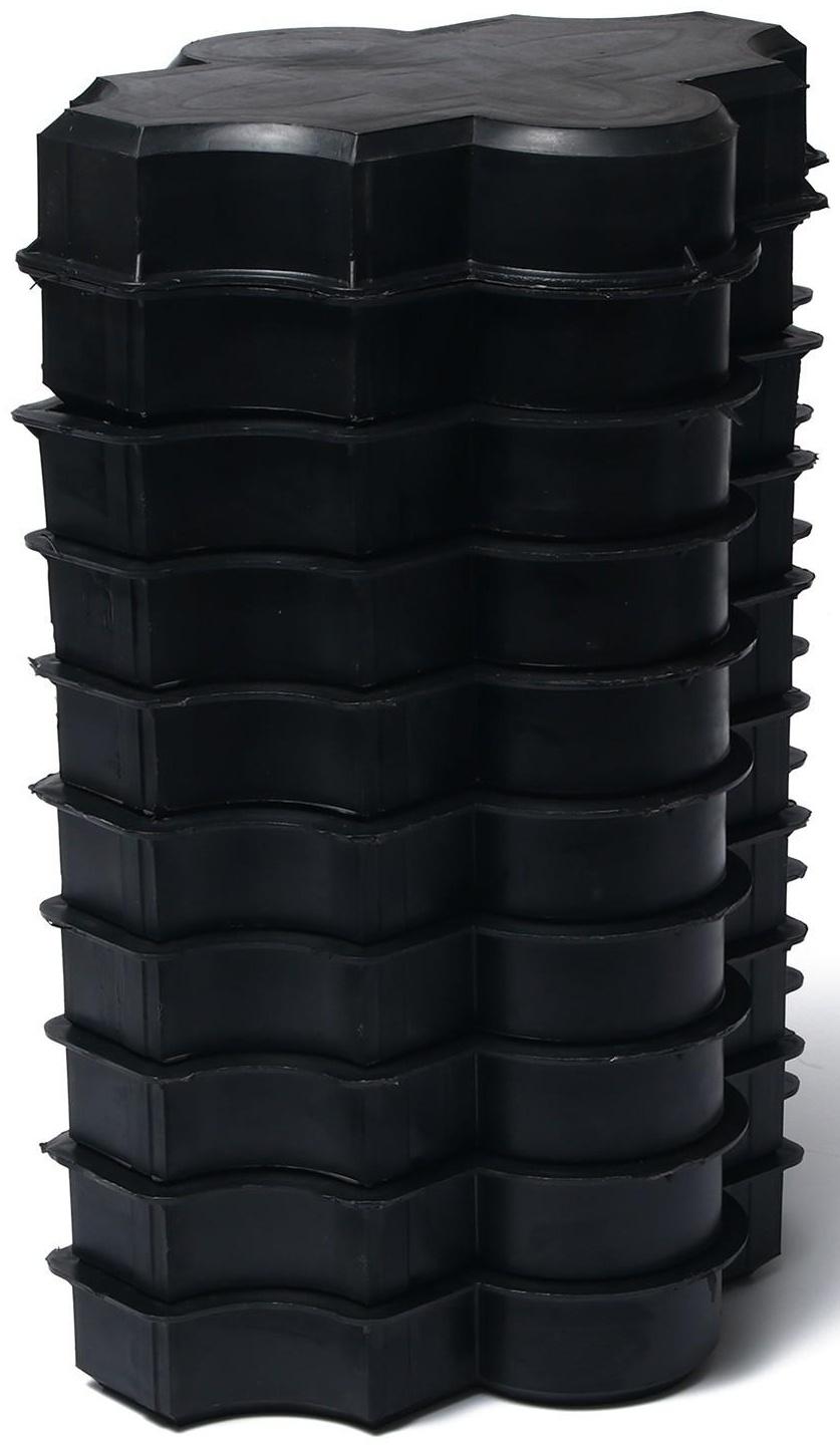 Форма для тротуарной плитки «Клевер», 26.7 × 21,8 × 4.5 см, узорный, Ф31016, 1 шт.