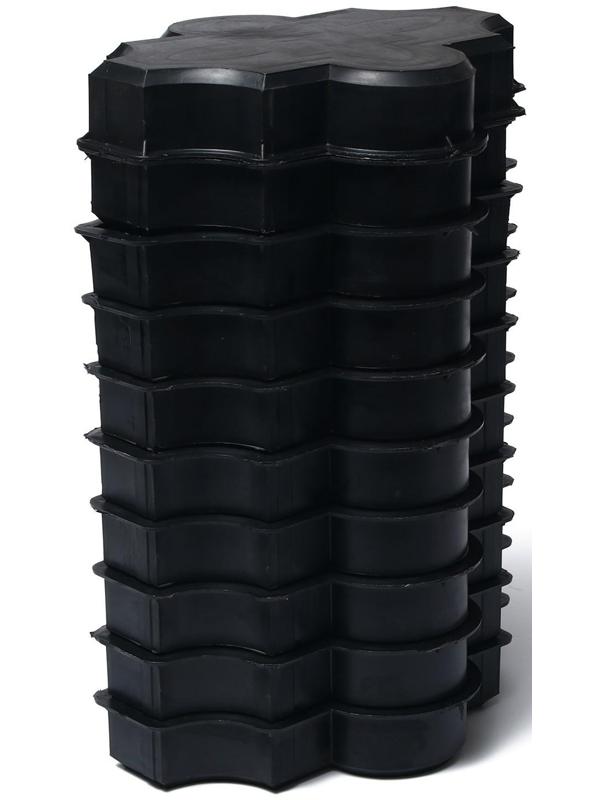 Форма для тротуарной плитки «Клевер», 26.7 × 21,8 × 4.5 см, узорный, Ф31016, 1 шт.