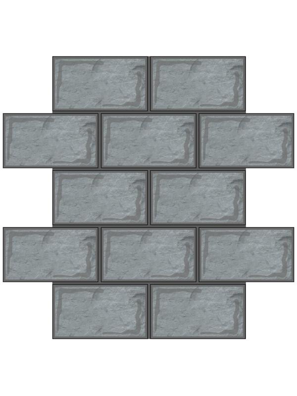 Форма для тротуарной плитки «Средневековая IV», 26 × 16.5 × 5.7 см, Ф11033