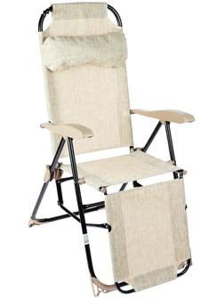 Кресло-шезлонг К3, р. 82 x 59 x 116 см, цвет белый дым