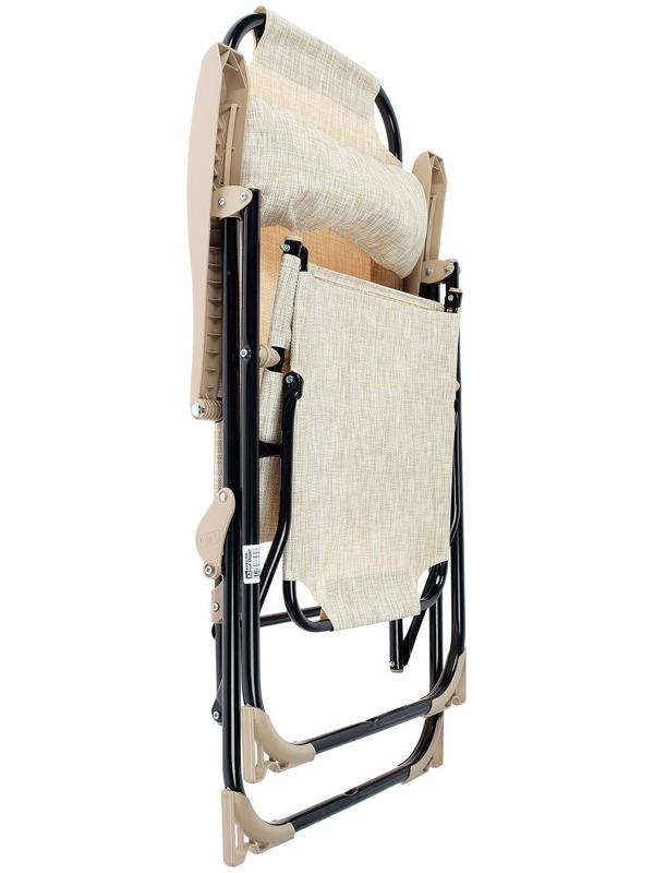 Кресло-шезлонг К3, р. 82 x 59 x 116 см, цвет белый дым