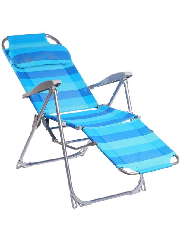 Кресло-шезлонг К3, р. 82 x 59 x 116 см, цвет синий