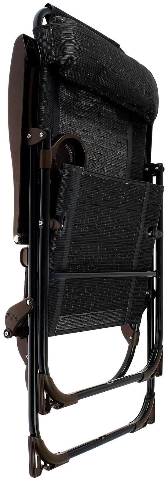 Кресло-шезлонг с полкой КШ2/5, р. 75 x 59 x 109 см, цвет венге