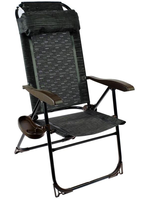 Кресло-шезлонг с полкой КШ2/5, р. 75 x 59 x 109 см, цвет венге