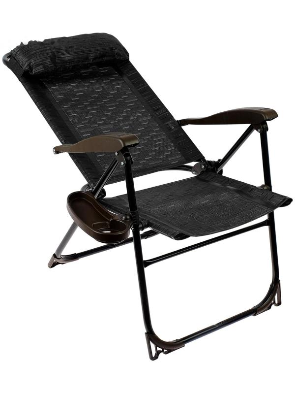 Кресло-шезлонг с полкой КШ2/5, р. 75 x 59 x 109 см, цвет венге