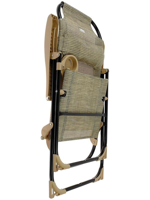 Кресло-шезлонг с полкой КШ2/3, р. 75 x 59 x 109 см, цвет ротанг