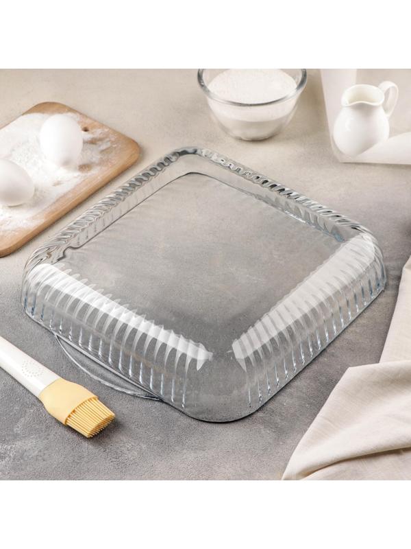 Набор квадратных форм из жаропрочного стекла для запекания Borcam, 2 предмета: 2 л, 3,5 л