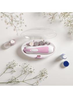 Аппарат для маникюра Luazon LMM-005, 6 насадок, 2хAA (не в комплекте), розовый