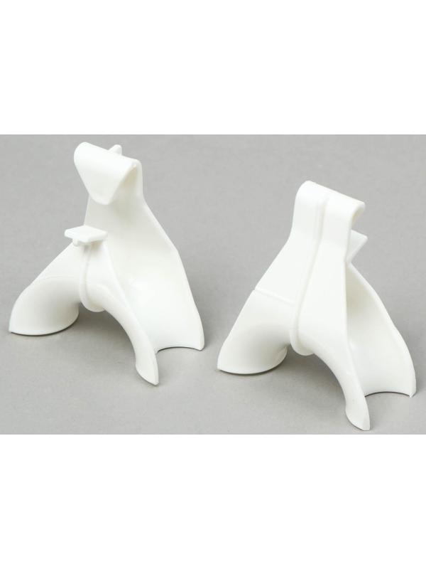 Кистедержатель для вьющихся растений, набор 5 шт., белый