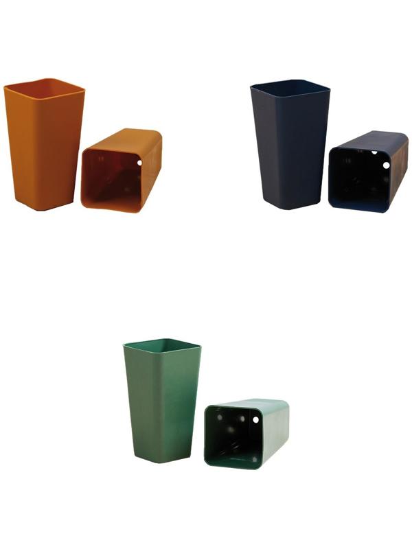 Горшок для рассады, 600 мл, d = 8,5 см, h = 15 см, МИКС