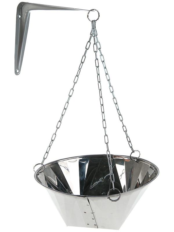 Чаша для соли из нержавеющей стали с креплением и цепочкой 4 л