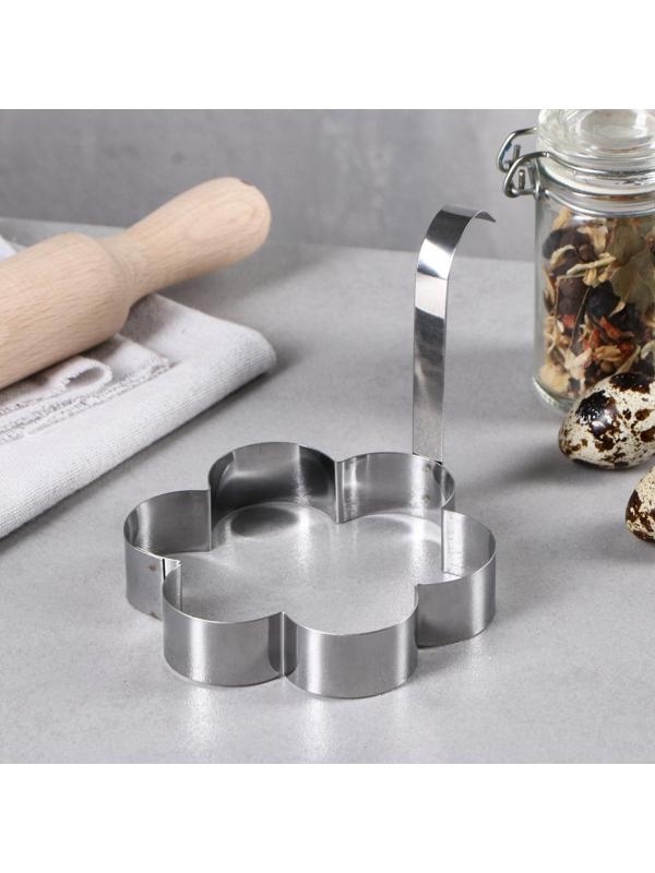 Набор форм для оладий и яичницы, 10 х 10 х 2 см, 4 шт