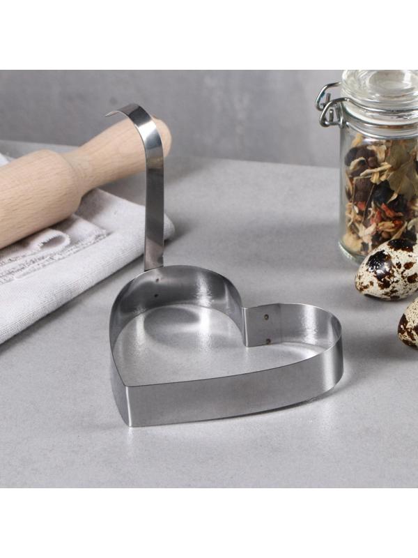 Набор форм для оладий и яичницы, 10 х 10 х 2 см, 4 шт