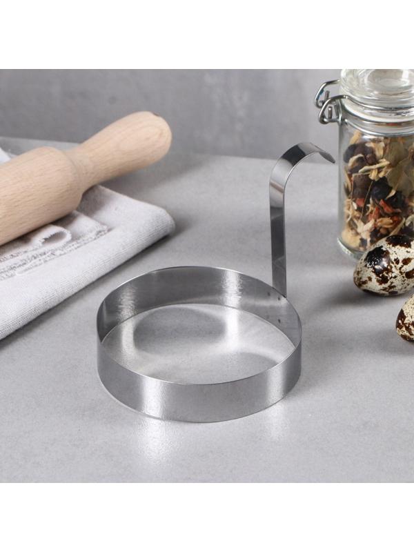 Набор форм для оладий и яичницы, 10 х 10 х 2 см, 4 шт